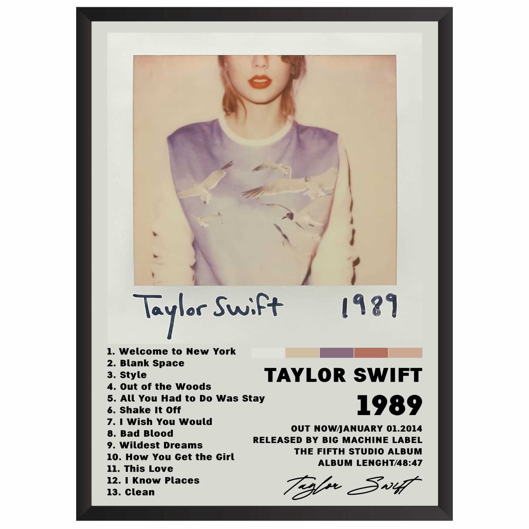 Taylor Swift 1989 Plakat Obraz z albumem prezent