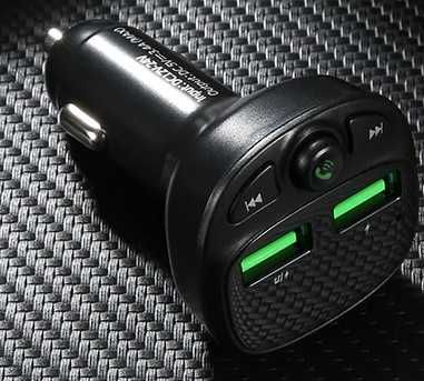 Transmiter FM z Bluetooth, odtwarzacz muzyki z kart pamięci i pendrive