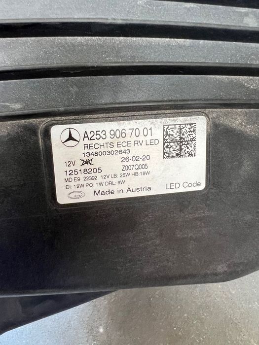 Otica direita Led Mercedes GLC