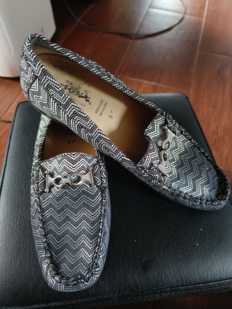 Skórzane skóra mokasyny 42 półbuty Sioux