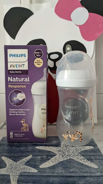 Biberão Philips Avent - Natural Response 260ml girafa