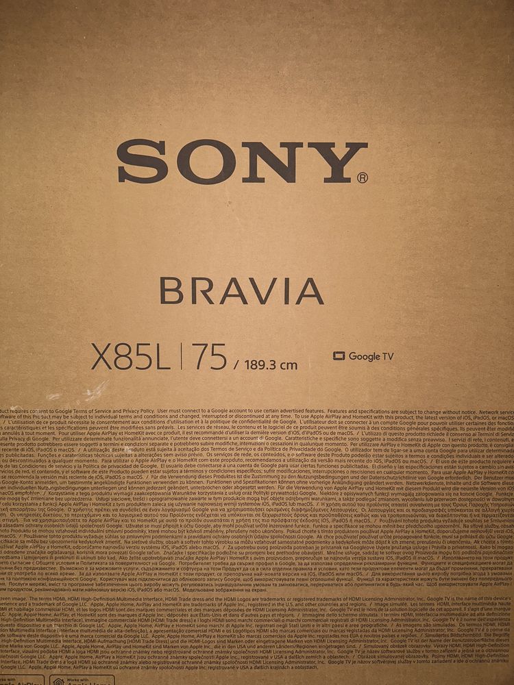 Телевізор SONY KD-75X85L