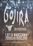 GOJIRA plakat z autografami