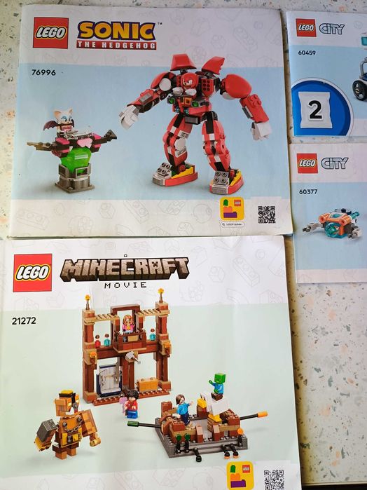 Instrukcje LEGO city Minecraft movie Sonic hedgehog