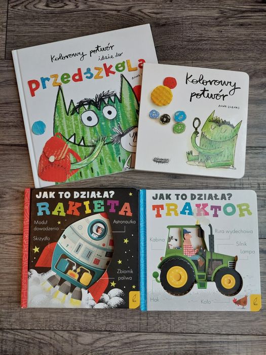 Książki dla dzieci - Jak to działa... oraz Kolorowy potwór...