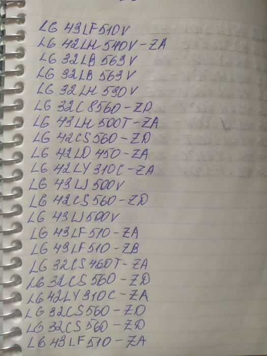 плати до телевізорів різних моделей
