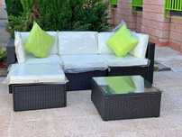 barato chaiselongue e mesa novo área externa envio gratis
