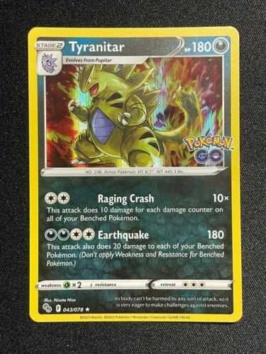 Carta Pokémon GO Tyranitar 43/78