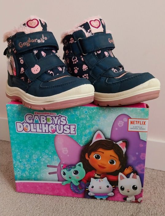 Buty zimowe dziewczęce  ocieplane, Koci Domek Gabi r. 30