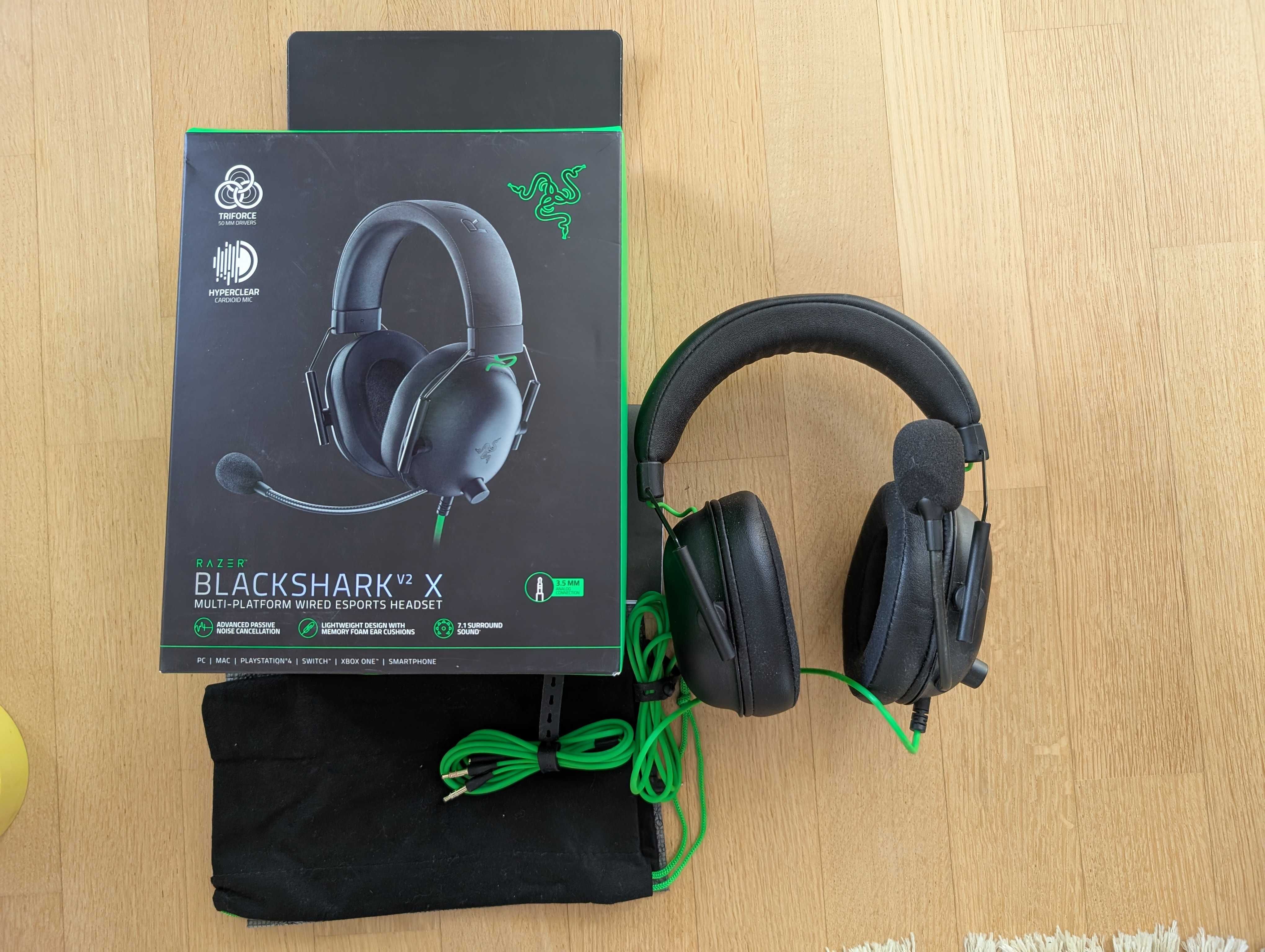 Навушники Razer Black shark v2x
