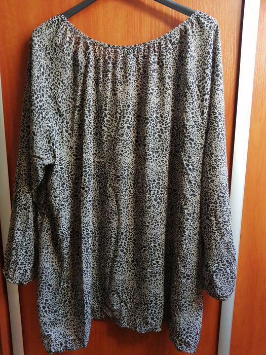 ŁADNA duża modna Bluzka hiszpanka w panterkę H&M XXL stan jak nowa
