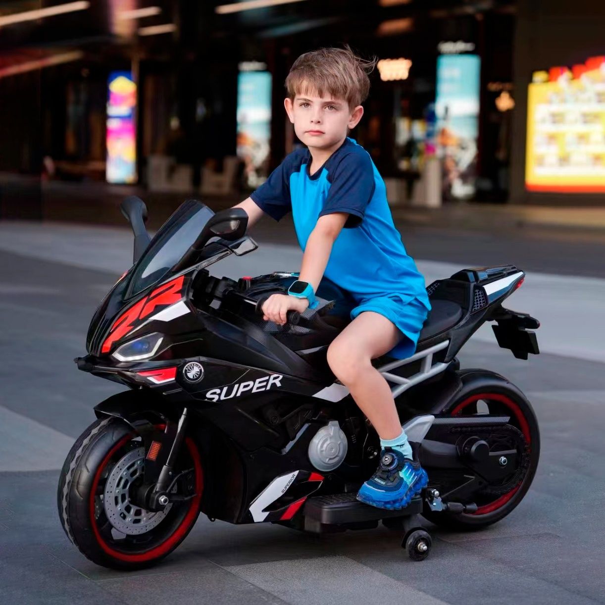 Дитячий електромотоцикл  BMW S1000
