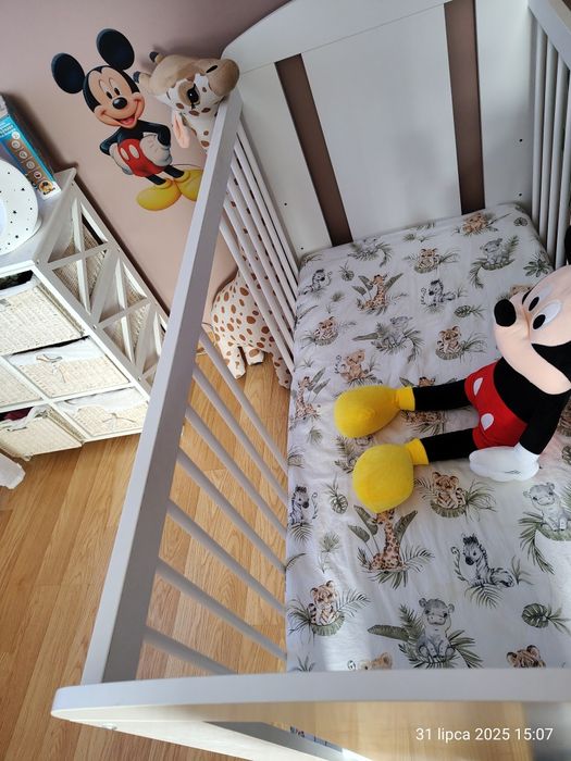 Sprzedam nowe łóżeczko Safari KLUPŚ materacyk hilding