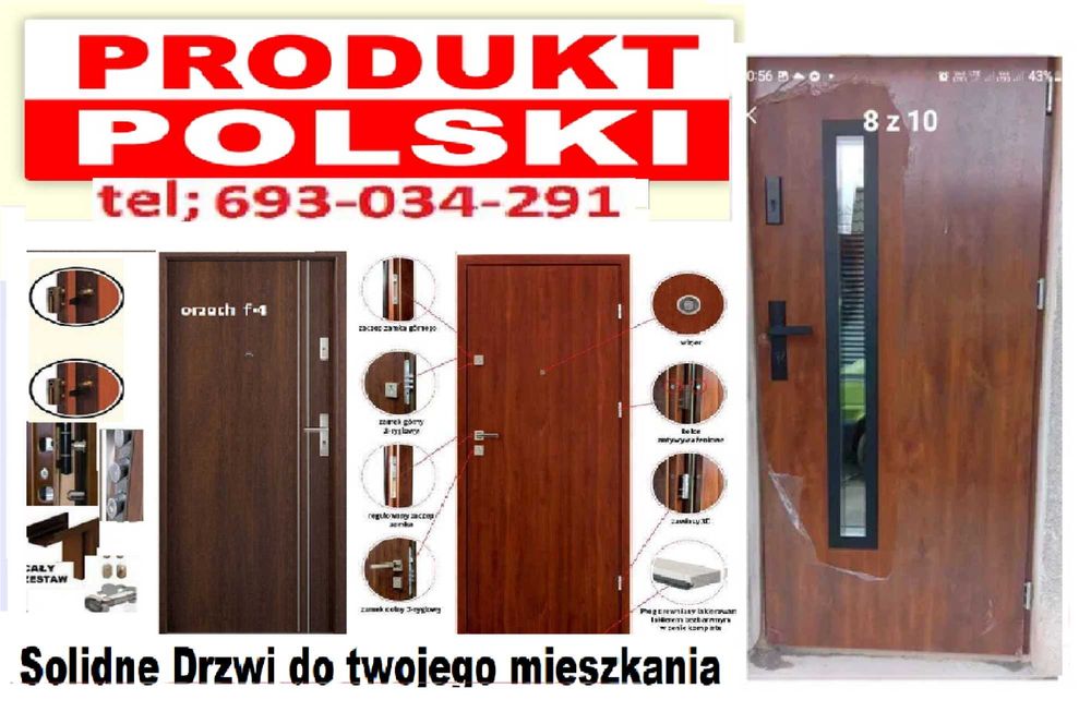 Drzwi zewnętrzne akustyczne ,wejściowe drewniane i metalowe