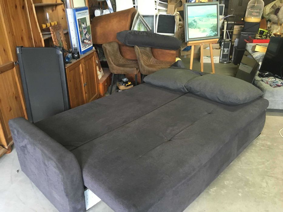 Wersalka sofa rozkładana szara