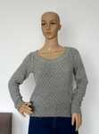 Sweter Karen By Simonsen S M angora wełna skandynawski premium