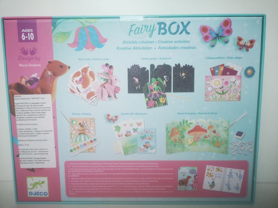 Djeco Duży Zestaw Kreatywny Wróżki 6w1