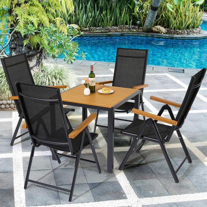 Nowy stół ogrodowy / stolik aluminiowy na taras / blat 75x75 !N159!