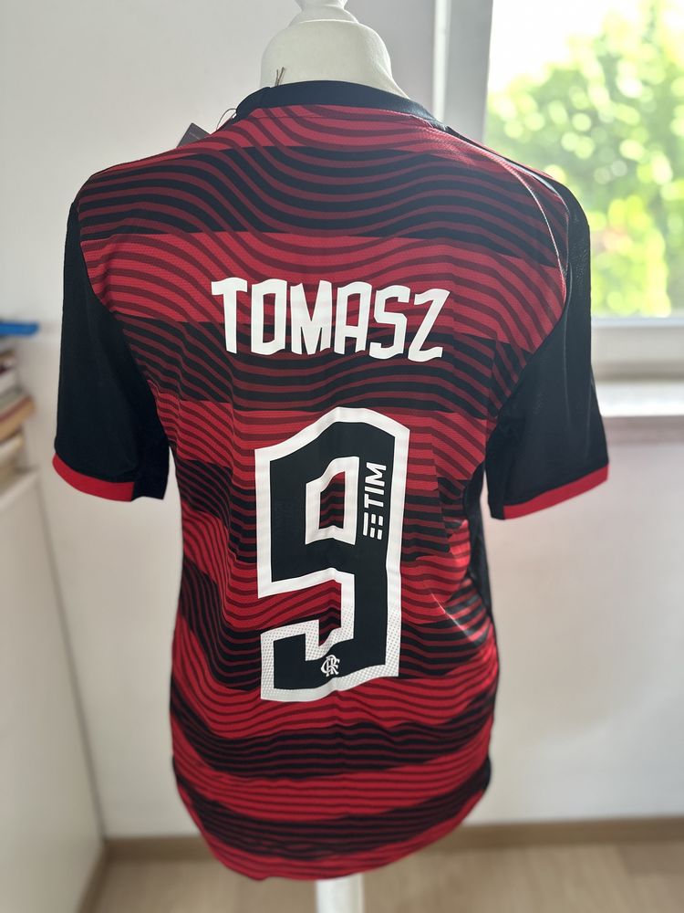 Koszulka klubowa Flamengo z napisem Tomasz.