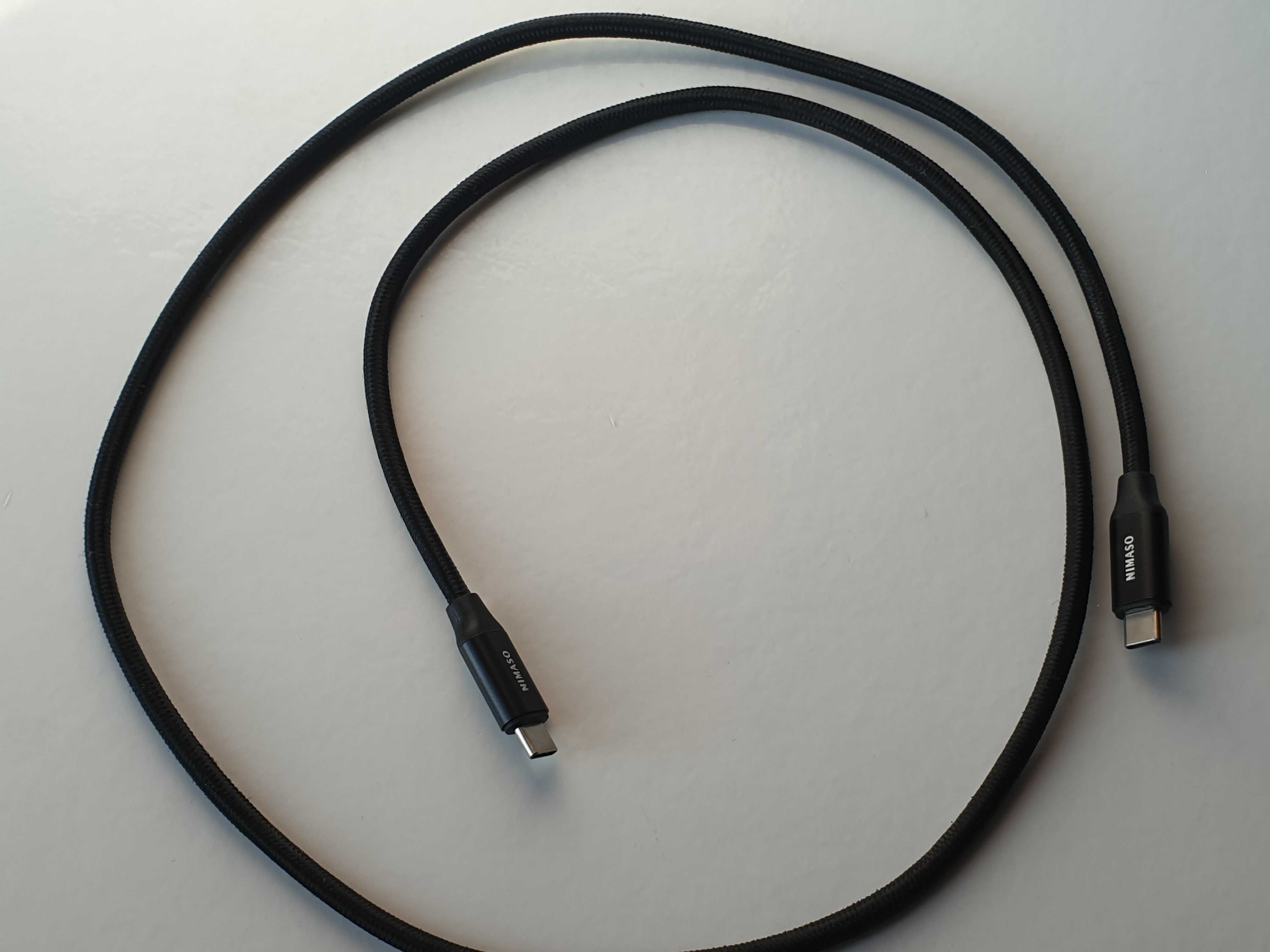Кабель USB Type C to USB C 3.1 Gen2 1M, NIMASO  100W 4K 60Hz 10Gbps,