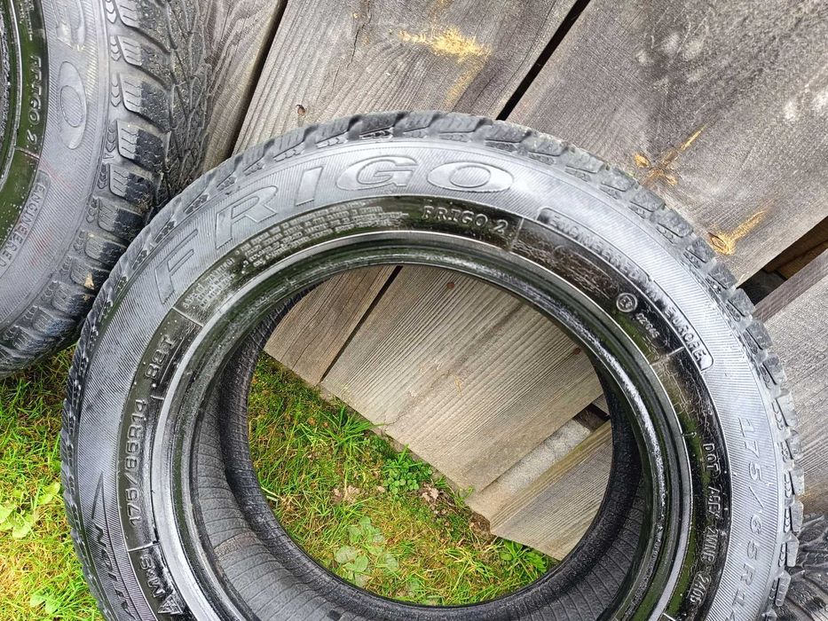 Felgi 14 4x100 z oponami Zimowymi 175/65/14 6mm bieżnik Dębica VW Audi