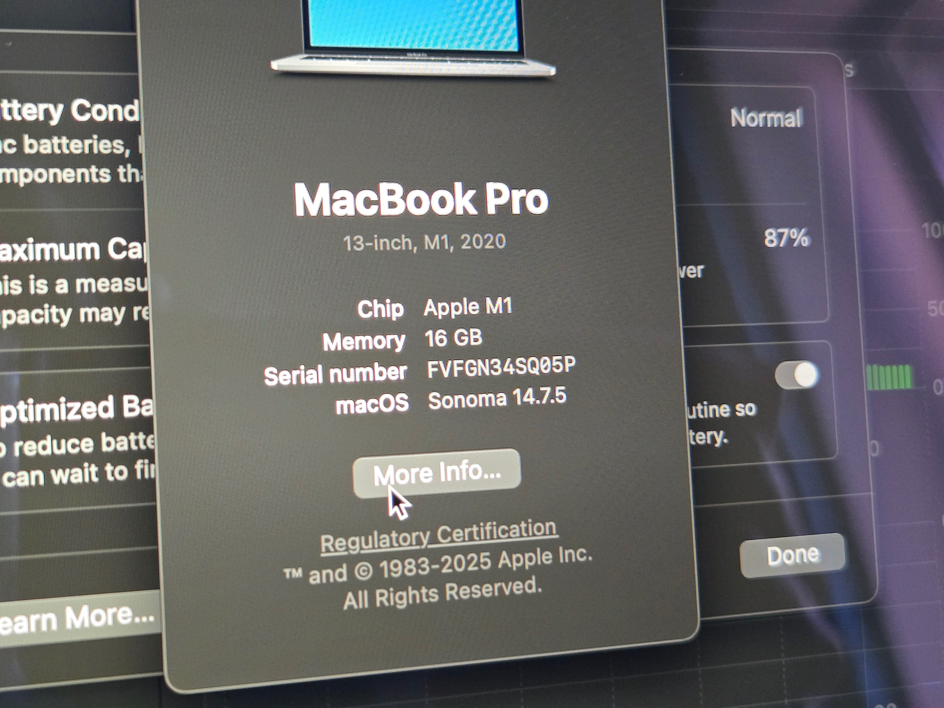 MacBook Pro 13 M1 16 512