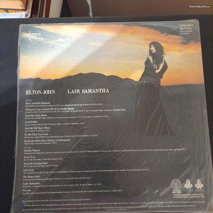 Lp Elton Jonh - Lady Samantha - 1980