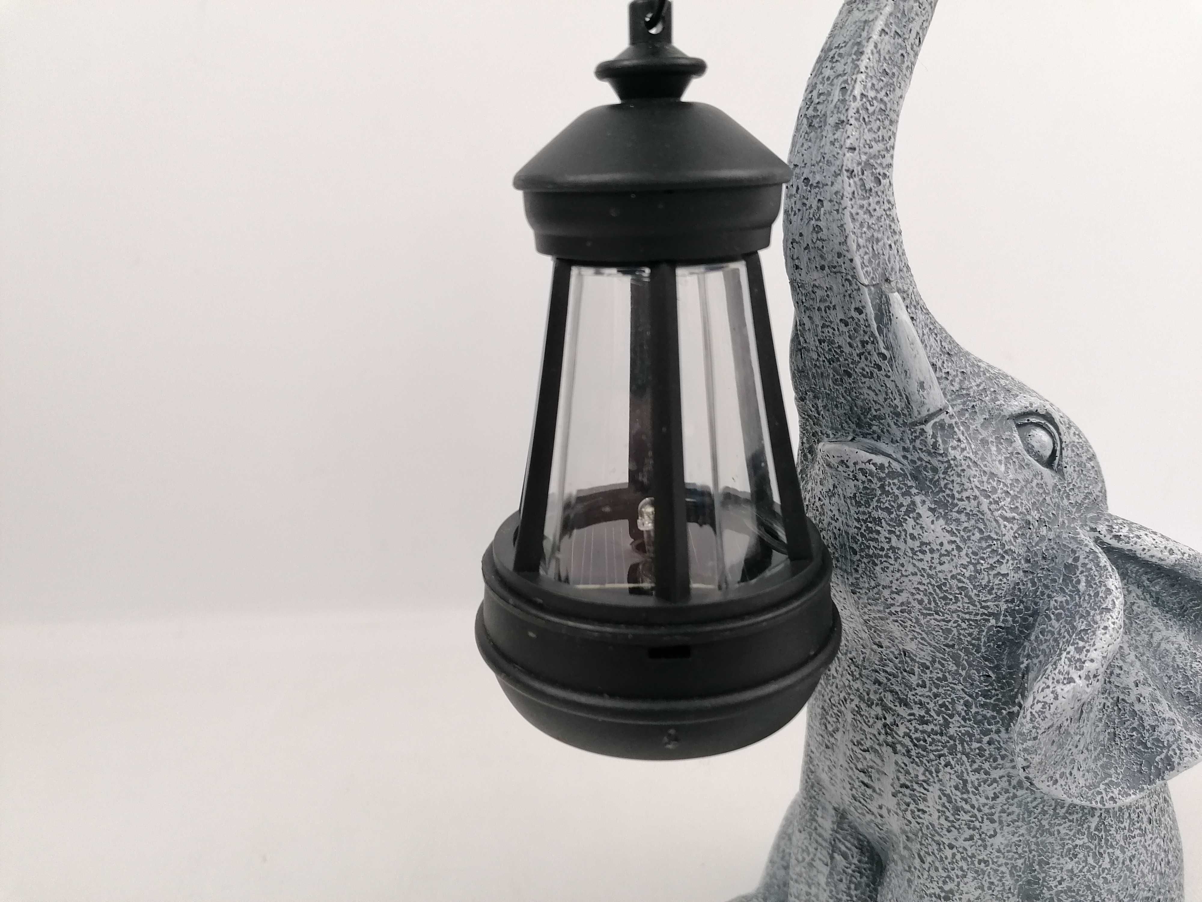 Lampa solarna Dekoracja ogrodu Yeomoo figurka słoń z latarnią