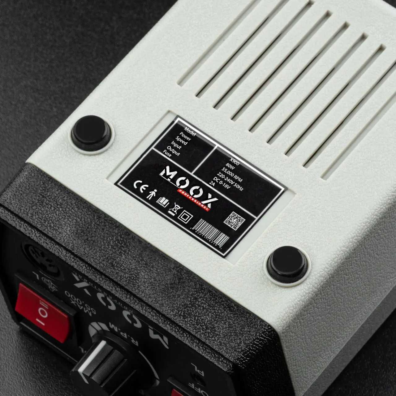 Фрезер для манікюру та педикюру MOOX X 900 55 000 об/хв 80 W Сірий