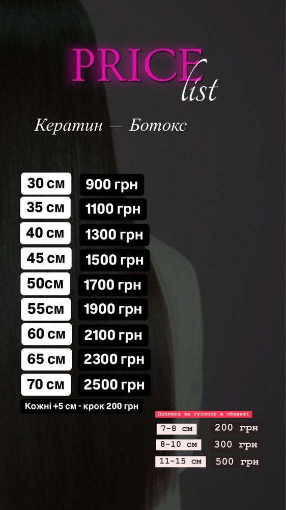 Кератин ботокс холодне відновлення