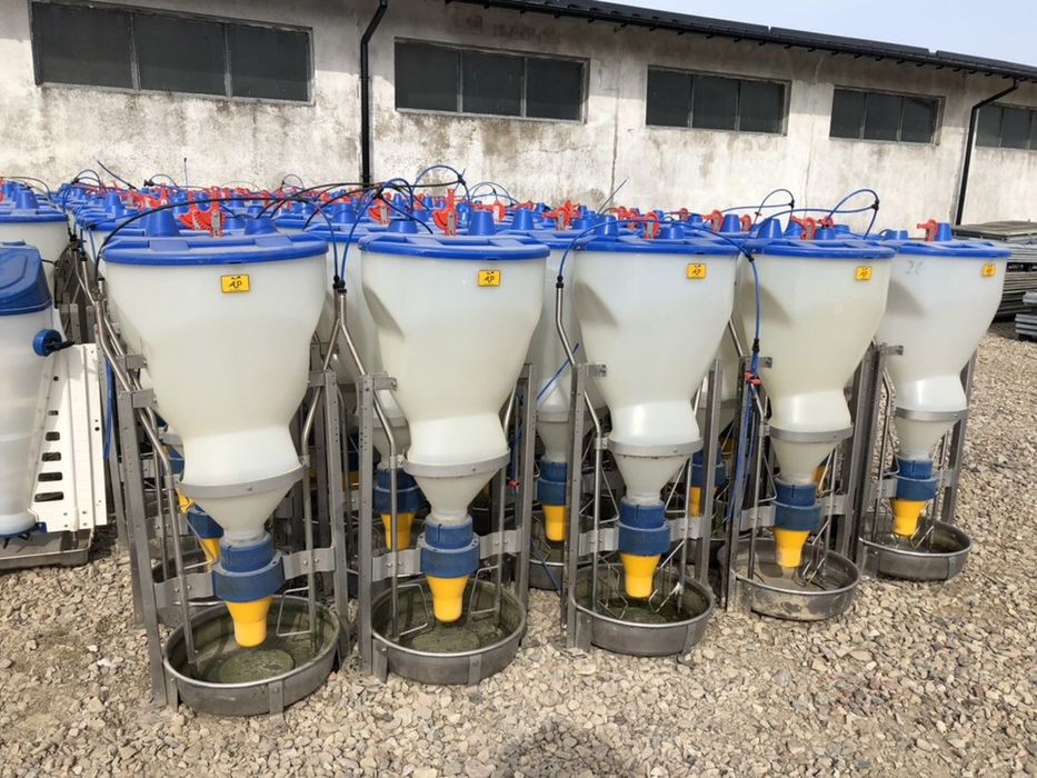 Automat paszowy - DUŻA MISA NIERDZEWNA 60cm - Terraexim jak NOWE tubom