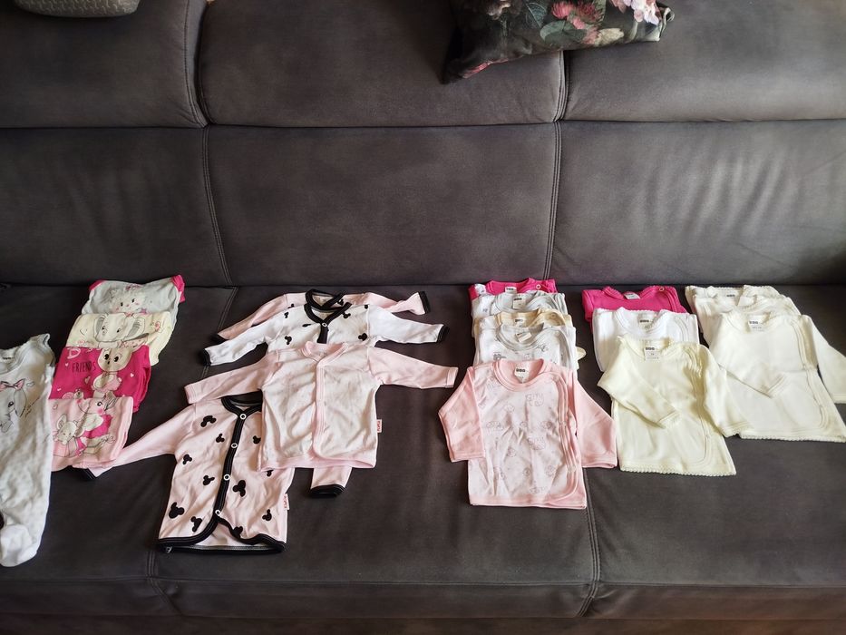 Nowe ubranka bawełniane r.56