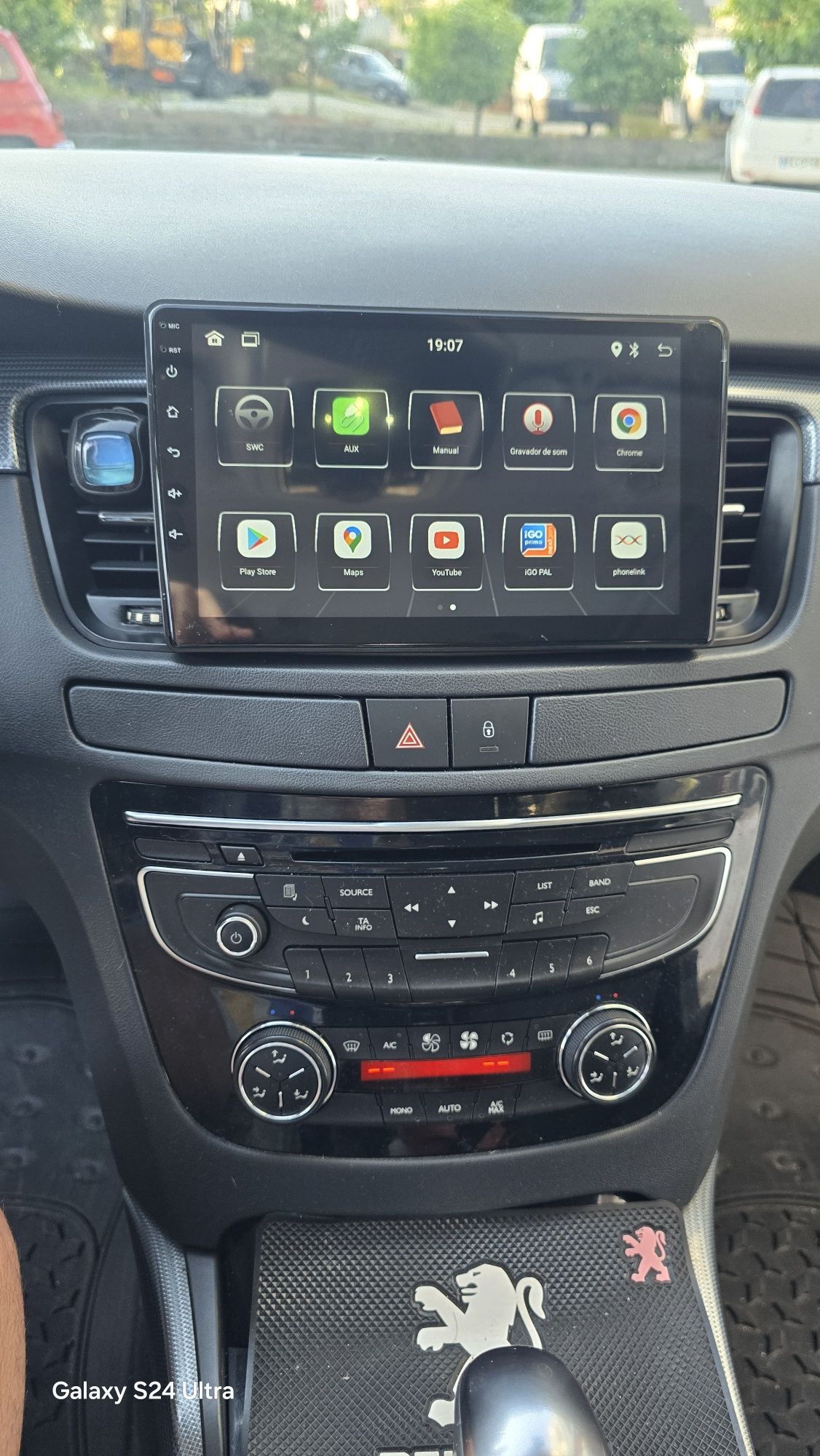 Rádio Android 13 com GPS Peugeot 508 (Artigo Novo)