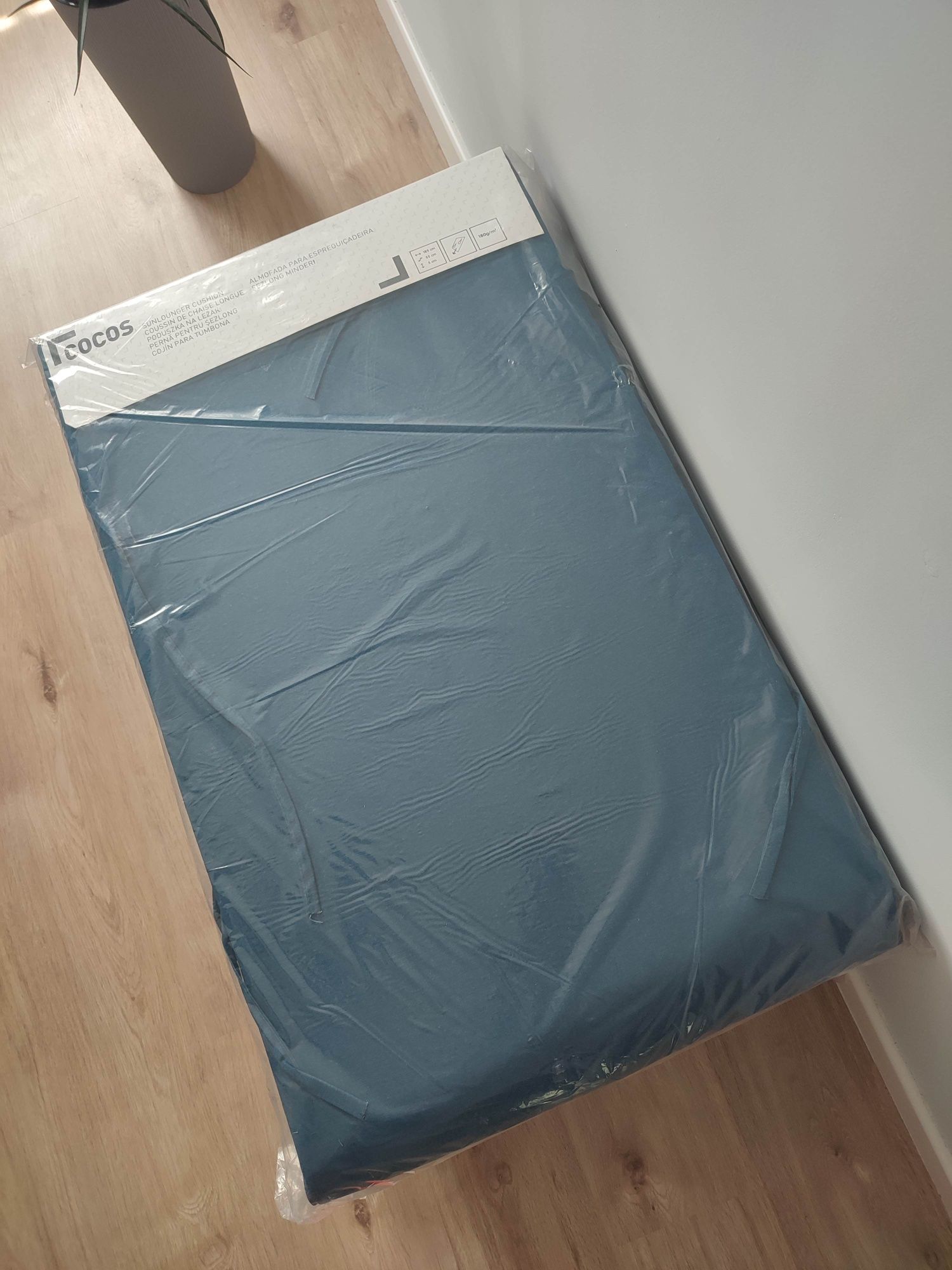 Komplet 4x poduszka na leżankę Cocos błękitna