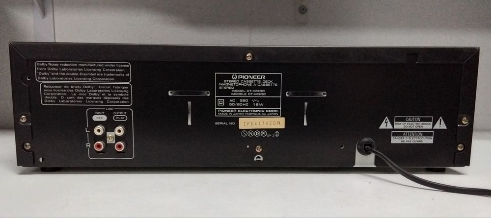 PIONEER deck cassettes CT-W300