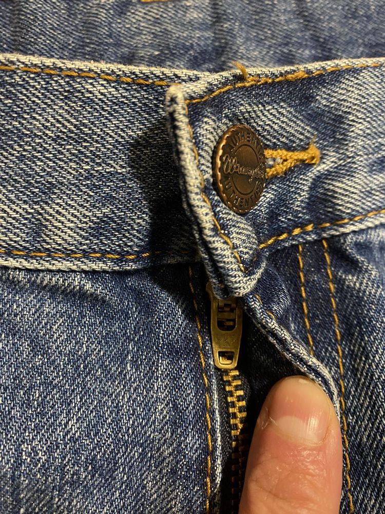 (S-M) Синие джинсы WRANGLER сині джинси