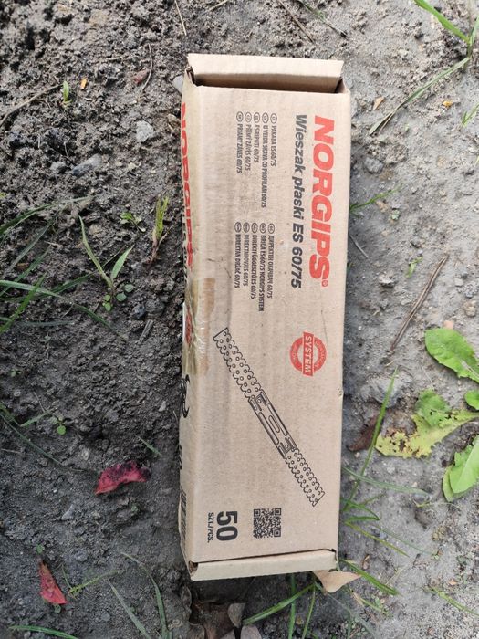 Wieszak płaski es 60/75 gk karton gips
