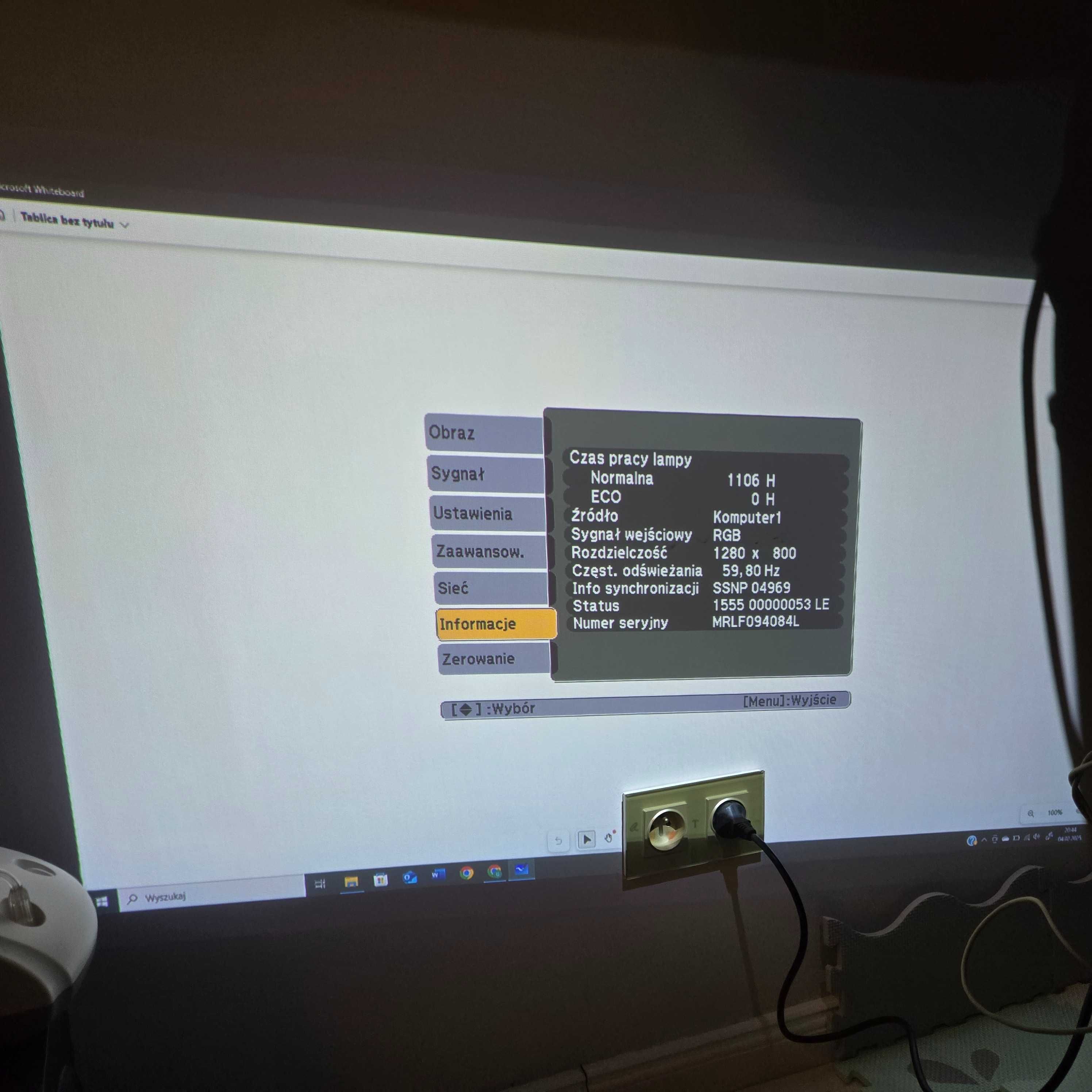 Projektor interaktywny EPSON EB-450Wi