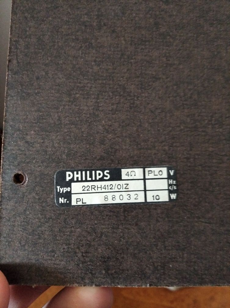 Kolumny Stereo Philips 22 RH 412 Vintage
