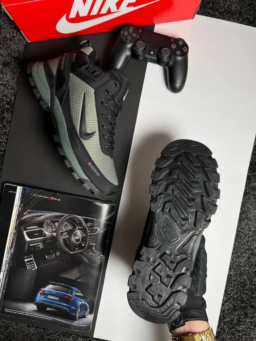 Чоловічі кросівки найк на хутрі Nike Rivah Fur Khaki Black [41-46]