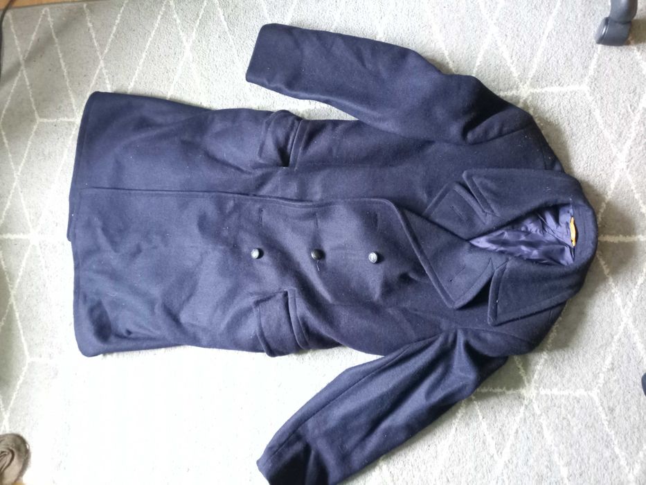 Płaszcz wełniany kolejowy lata rok 1987 NOWY, made in Poland