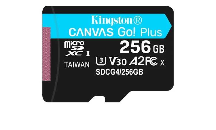 Карта пам'яті 256GB MicroSD Kingston Go! Plus 256GB UHS-1 A2 4K