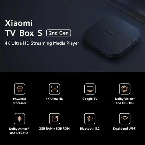 ТВ приставка Xiaomi Mi Box S 2Gen 4K - 5000