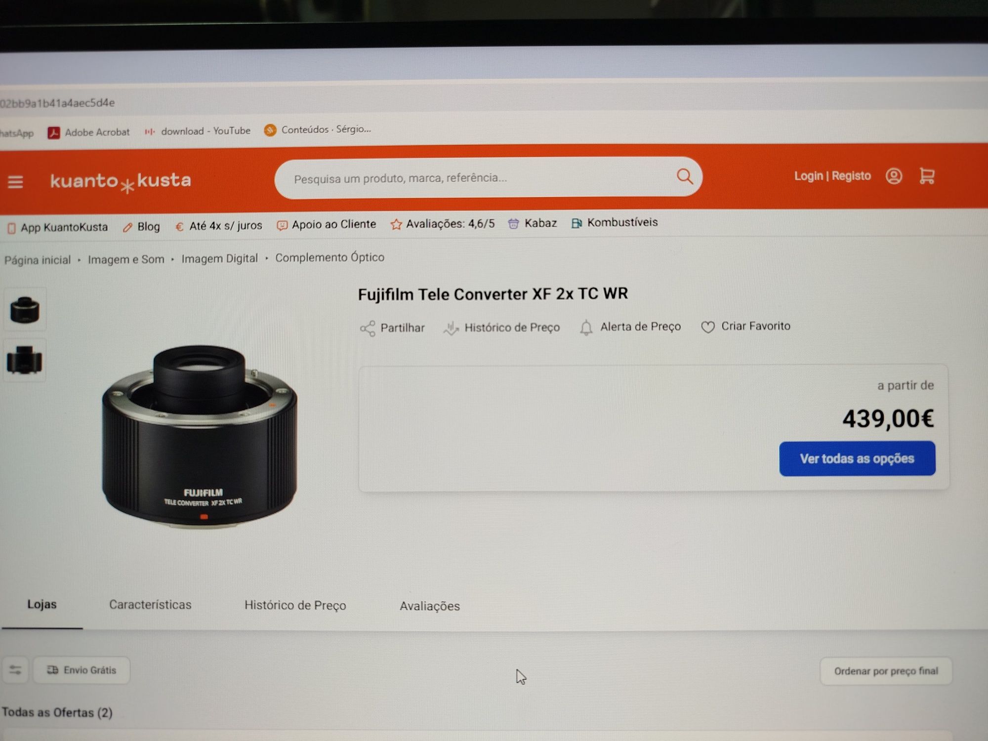 Adaptador Fuji 2X