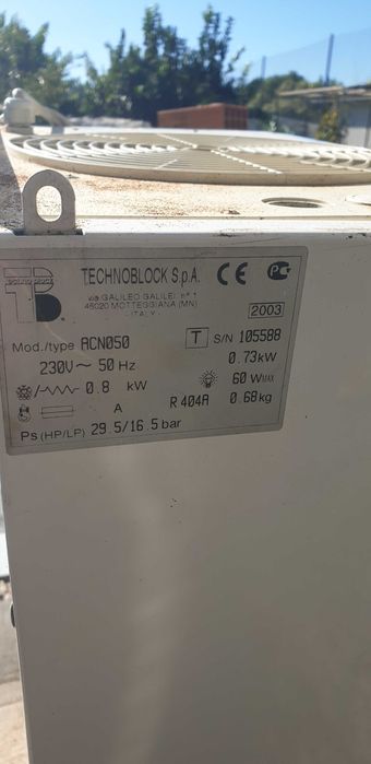 Unidade monobloco de câmara conservação