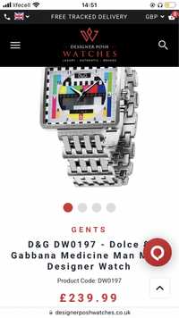 Часы Dolce&Gabbana DW0197 Time retro TV