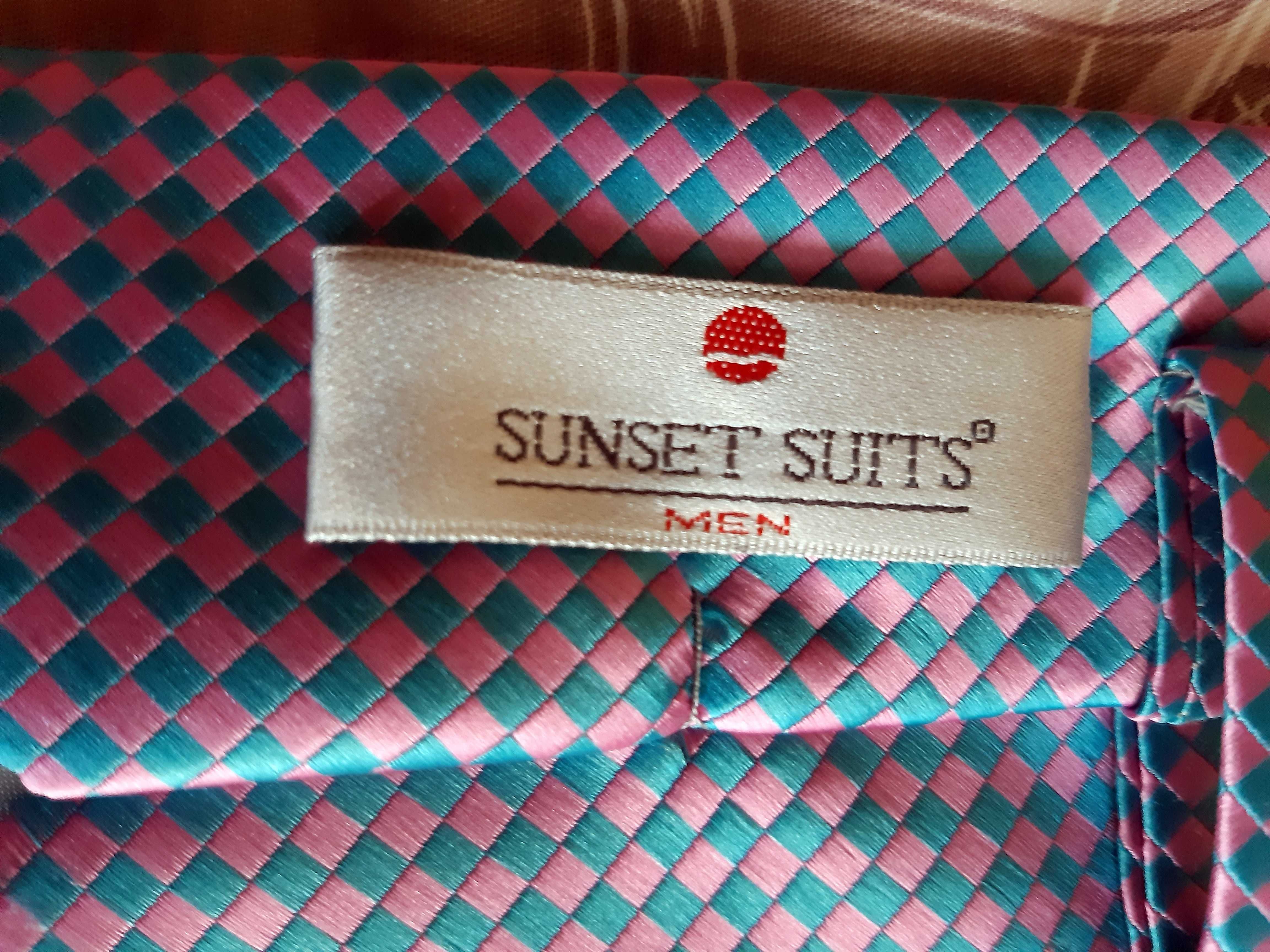 Krawat męski  SUNSET SUITS używany ... jak nowy