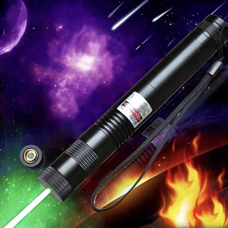 LASER ULTRA MOCNY wskażnik laserowy pointer daleki zasięg 4w1