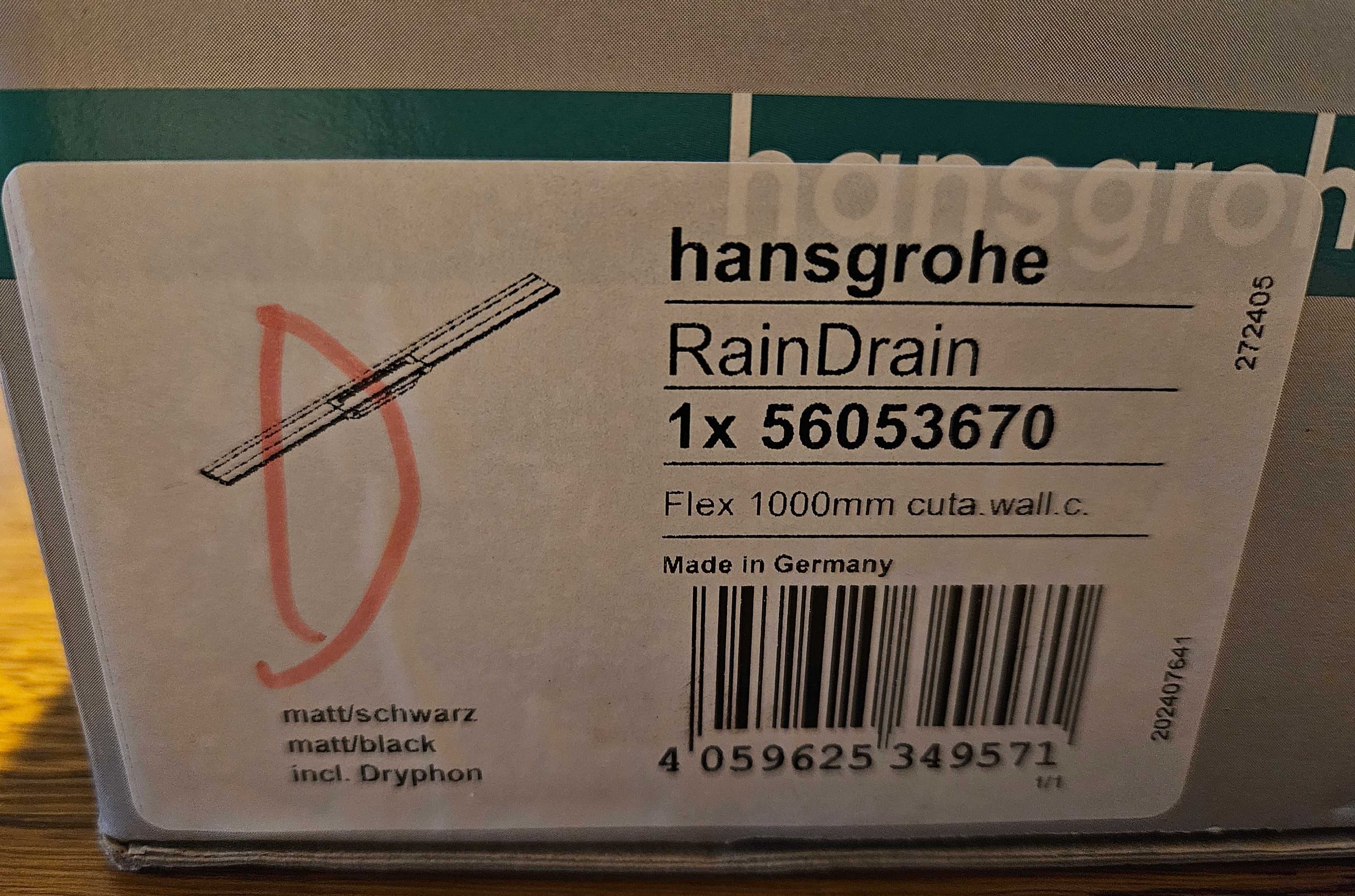Hansgrohe Raindrain element zewnętrzny odpływu liniowego