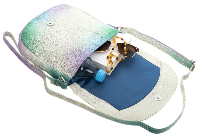 piękna torebka folk ręcznie malowana skóra handmade